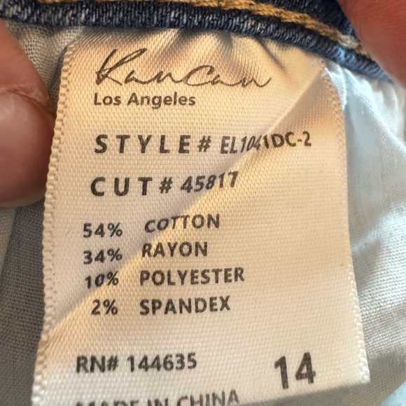 RanCan Lightly Distressed Light Blue Bootcut Jeans Women’s Size 14 - Picture 4 of 10